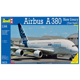 Revell Airbus A380 "NEW LIVERY" Modellező készlet Repülőgép 1:144, 163 darabos