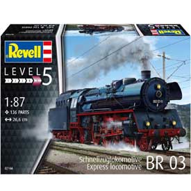 Revell Expressz Gőzmozdony BR03 Modellező készlet 1:87, 136 darabos