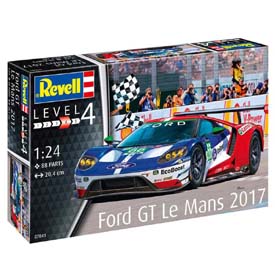 Revell Ford GT Le Mans 2017 Autómodell készlet 1:24, 88 darabos