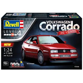 Revell VW Corrado "35 ÉV" Modellező készlet Autó 1:24, 77 darab + festékek + ragasztó + ecset