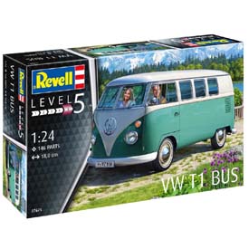 Revell VW T1 Bus Modellező készlet Autó 1:24, 146 darab