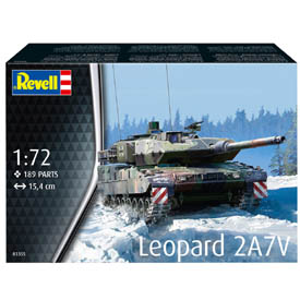 Revell Leopard 2A7V Modellező készlet Tank 1:72, 189 darab