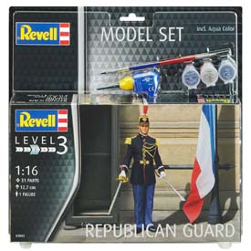 Revell Köztársasági Gárda Modellező készlet figura 1:16, 31 darab + festékek + ragasztó + ecset