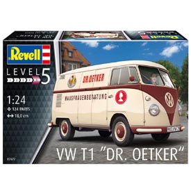 Revell VW T1 "Dr. Oetker" Bus Modellező készlet Autó 1:24, 124 darab