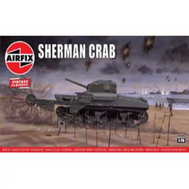 Airfix Sherman Crab Modellező készlet tank 1:76, 72 darab