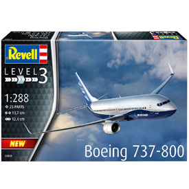 Revell Boeing 737-800 Modellező készlet Repülőgép 1:288, 25 darabos