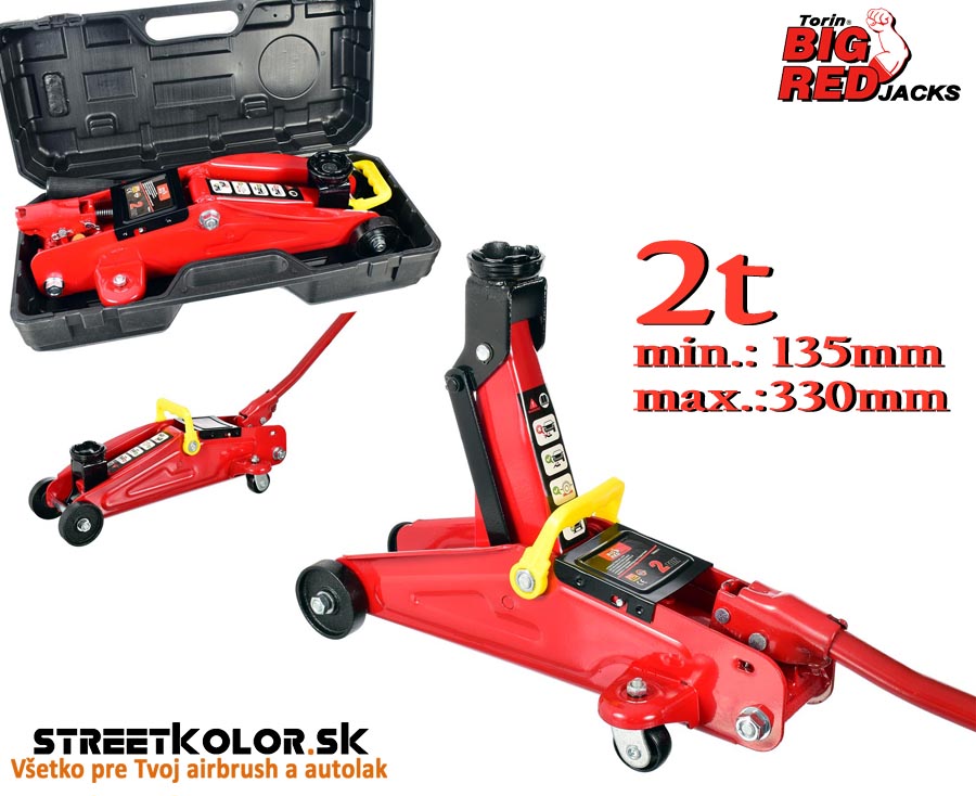 Hidraulikus emelő 2T mobil tokban, TORIN BIG RED DACK TA820012S